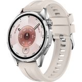 Sneezy Huawei Watch Gt6 46Mm İle Uyumlu Spor Silikon Metal Tokalı Soft Saat Kordonu Starlight