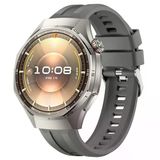 Sneezy Huawei Watch Gt6 Pro 46Mm İle Uyumlu Spor Silikon Metal Tokalı Soft Saat Kordonu Koyu Gri