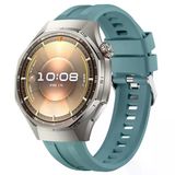 Sneezy Huawei Watch Gt6 Pro 46Mm İle Uyumlu Spor Silikon Metal Tokalı Soft Saat Kordonu Mavi