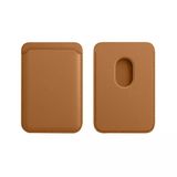 Sneezy İphone 13 Mini-13-13 Pro-13 Pro Max Uyumlu Birinci Sınıf Magsafe Cüzdan Magsafe Deri Kartlık Kahverengi
