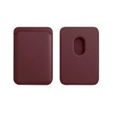 Sneezy İphone 13 Mini-13-13 Pro-13 Pro Max Uyumlu Birinci Sınıf Magsafe Cüzdan Magsafe Deri Kartlık Mürdüm