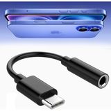 Sneezy iPhone 15-16 Serisi Uyunlu Type-C Kulaklık Çevirici Dönüştürücü Aparatı Aux Dönüştürücüsü - Siyah