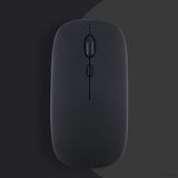Sneezy Lenovo Tablet Şarj Edilebilir Sessiz Mouse Bluetooth + 2.4Hz Wifi Kablosuz Mouse Fare - Siyah