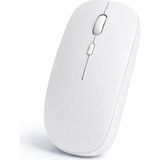 Sneezy Minimal Tasarımlı Kablosuz Mouse Bluetooth Bağlantı Şarjlı USB Dongle Destekli Hafif ve Şık Beyaz - Renkli