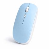 Sneezy Minimal Tasarımlı Kablosuz Mouse Bluetooth Bağlantı Şarjlı USB Dongle Destekli Hafif ve Şık Mavi