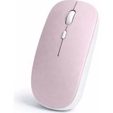 Sneezy Minimal Tasarımlı Kablosuz Mouse Bluetooth Bağlantı Şarjlı USB Dongle Destekli Hafif ve Şık Pembe - Renkli