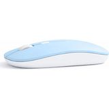 Sneezy Profesyonel Kablosuz Mouse Bluetooth Dongle Destekli Şarjlı Batarya Sessiz ve Ergonomik Tasarım Mavi - Renkli