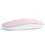 Sneezy Profesyonel Kablosuz Mouse Bluetooth Dongle Destekli Şarjlı Batarya Sessiz ve Ergonomik Tasarım Pembe