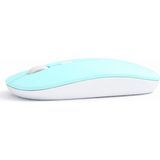 Sneezy Profesyonel Kablosuz Mouse Bluetooth Dongle Destekli Şarjlı Batarya Sessiz ve Ergonomik Tasarım Turkuaz - Renkli