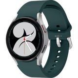 Sneezy Samsung Galaxy Watch 6 40 43 44 47MM Uyumlu Orjinal Tasarım Kavisli Purelux Silikon Kordon - Koyu Yeşil