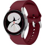 Sneezy Samsung Galaxy Watch 6 40 43 44 47MM Uyumlu Orjinal Tasarım Kavisli Purelux Silikon Kordon - Mürdüm