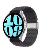 Sneezy Samsung Galaxy Watch 6 – Classic 40-43-44-47Mm 20Mm Metal Klips Solo Fiberlink Örgü Kordon Füme