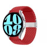 Sneezy Samsung Galaxy Watch 6 – Classic 40-43-44-47Mm 20Mm Metal Klips Solo Fiberlink Örgü Kordon Kırmızı