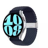 Sneezy Samsung Galaxy Watch 6 – Classic 40-43-44-47Mm 20Mm Metal Klips Solo Fiberlink Örgü Kordon Lacivert
