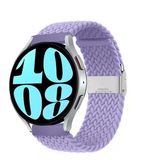 Sneezy Samsung Galaxy Watch 6 – Classic 40-43-44-47Mm 20Mm Metal Klips Solo Fiberlink Örgü Kordon Lila