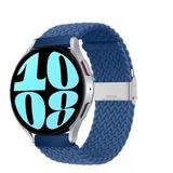 Sneezy Samsung Galaxy Watch 6 – Classic 40-43-44-47Mm 20Mm Metal Klips Solo Fiberlink Örgü Kordon Mavi