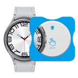 Sneezy Samsung Watch 6 47mm İle Uyumlu Kolay Takılabilir Takma Aparatlı Temperli Cam Ekran Koruyucu