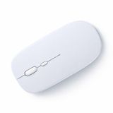 Sneezy Sessiz Kablosuz Mouse Bluetooth USB Dongle Destekli Şarjlı Ofis ve Ev Kullanımı İçin İdeal Beyaz