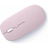 Sneezy Sessiz Kablosuz Mouse Bluetooth USB Dongle Destekli Şarjlı Ofis ve Ev Kullanımı Için Ideal Pembe - Renkli