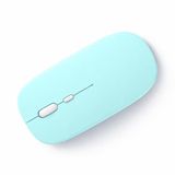 Sneezy Sessiz Kablosuz Mouse Bluetooth USB Dongle Destekli Şarjlı Ofis ve Ev Kullanımı İçin İdeal Turkuaz