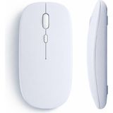 Sneezy Tablet ve Telefon Için Bluetooth Mouse Ios Android Uyumlu Şarjlı Batarya USB Dongle ve Kablo Dahil Beyaz - Renkli