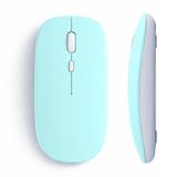 Sneezy Tablet ve Telefon İçin Bluetooth Mouse iOS Android Uyumlu Şarjlı Batarya USB Dongle ve Kablo Dahil Turkuaz