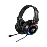 Snexpres 4in1 V5 Profesyonel Işıklı Oyuncu Kulaklığı+Rgb Klavye Mouse Seti+Mouse Pad - Siyah