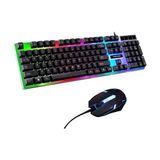 Snexpres Oyuncu Rgb Işıklı Klavye Mouse Set - Siyah