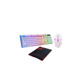 SNEXPRES Profesyonel Gaming Rgb Işıklı Kablolu Klavye Beyaz
