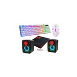 SNEXPRES Profesyonel Işıklı klavye - mouse- mousepad Led Işıklı Rgb Laptop Pc Uyumlu 1+1 Hoparlör