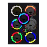 SNEXPRES Ring Fill Light Led Işıklı RGB Tripod 14 Inç Halka Youtuber Tiktok Makyaj Işığı Ayaklı Tripot RGB