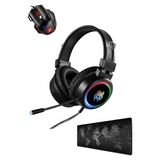 Snexpres Yoro V5 Işıklı Ps4-Xbox One-Pc Oyuncu Kulaklığı Oyuncu Mouse Dünya Desenli 90*40 Mouse Pad