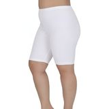Sngl Büyük Beden Diz Üstü Tayt (3xl-4xl-5xl-6xl-7xl-8xl) - Beyaz
