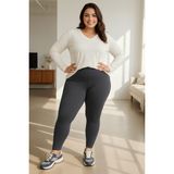 Sngl Kadın Büyük Beden Çelik Interlok Kumaş Toparlayıcı Tayt 3xl 4xl 5xl 6xl 7xl 8xl 9xl - Füme