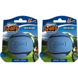 Sniff Ball Köpek Oyuncağı, Dayanıklı Yüksek Sıçrama Pastırma Kokulu Kauçuk Köpek Topu Getirme Oyuncağı, Orta, 1 Paket (2 Paketi)