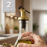 Snippy 2'li Yağdanlık Tıpası Şişe Ucu Servis Aparatı Damlatmaz Gold Şişe Başlığı