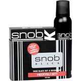 Snob Orıjınal Black Erkek Parfüm Seti 100ML Edt + 150ML Snop Deodorant Kofre