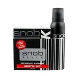 Snob Orıjınal Black Erkek Parfüm Seti 100ml Edt + 150ml Snop Deodorant
