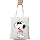 Snoopy-Cartoon-Png Iki Tarafı Kalıcı Baskılı Yıkanabilir Çanta