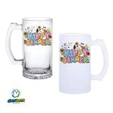 Snoopy Kulplu Bira Bardağı Buzlu Veya Şeffaf Seçenekli 0347