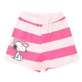 Snooze baby Kız Bebek Lisans Şort Baskılı Reçme - Pembe