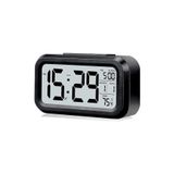 Snooze Dijital Masa Saati Siyah Alarmlı Işıklı Termometre Takvim Çalar Saat