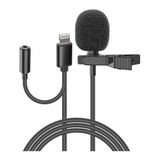 Snopy SN-MTK35 Siyah Lightning Tik-tok Akıllı Telefon Kulaklık Çıkışlı Yaka Mikrofonu