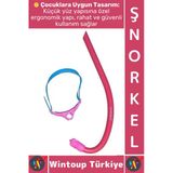 #Şnorkel Konfor Geniş Görüş Deniz Havuz Dalış Yüzme Eğitim Ayarlanabilir Çocuk Önden Dalış Şnorkeli