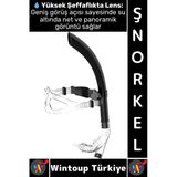 #Şnorkel Konforlu Yüksek Şeffaf Görüş Havuz Deniz Yüzme Eğitim Ayarlanabilir Önden Dalış Şnorkeli
