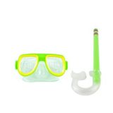 Şnorkel Maske Şnorkel Set Yeşil