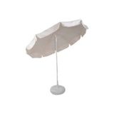 Snotline Efes Eğilebilir Havuz Deniz Bahçe Balkon Güneş Şemsiyesi, 200 cm, Beyaz, 20 Litre Bidonlu