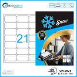 Snow A4 SW-2021 Lazer Etiket 63.5X38.1mm