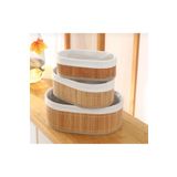 Snow Homs 3 Lü Yuvarlak Stil Pinterest Sepet Dekoratif Ev Düzenleyici Hasır