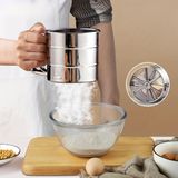 Snow Homs Metal Lüx Paslanmaz Çelik Pratik Un Eleği Pasta Malzemeleri - Gri